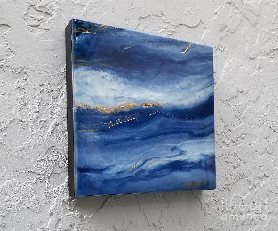 True Blue - Original Mixed Media by Nicole Chambers True Blue - Original Mixed Media by Nicole Chambers