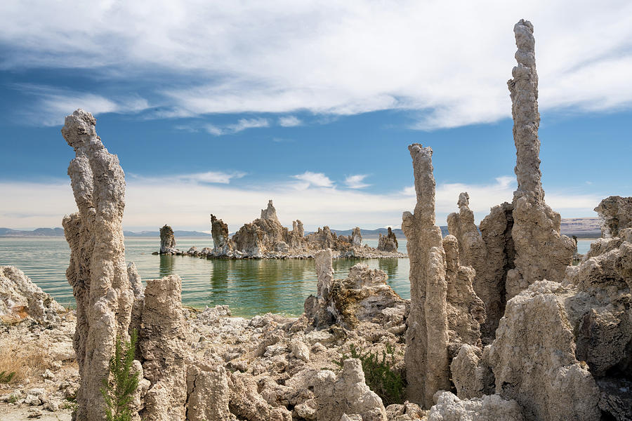 Tufa in the salty waters of Mono Lake in California #2 Photograph by Steven Heap