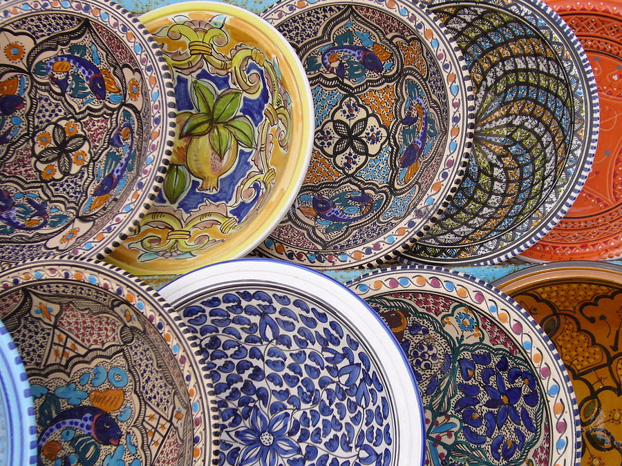 Pattern Photograph - Tunisian pottery #2 by Ornella Coppo
