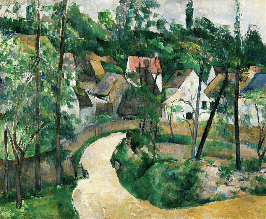 Tree Painting - Turn in the Road #2 by Paul Cezanne
