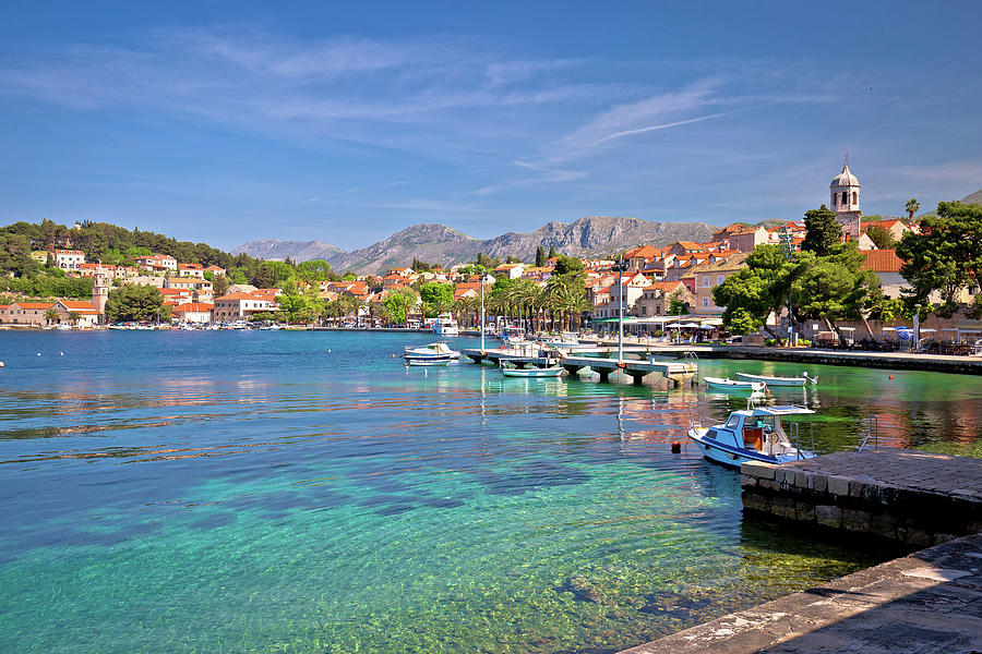 Turquoise waterfront of Cavtat view #2 Photograph by Brch Photography