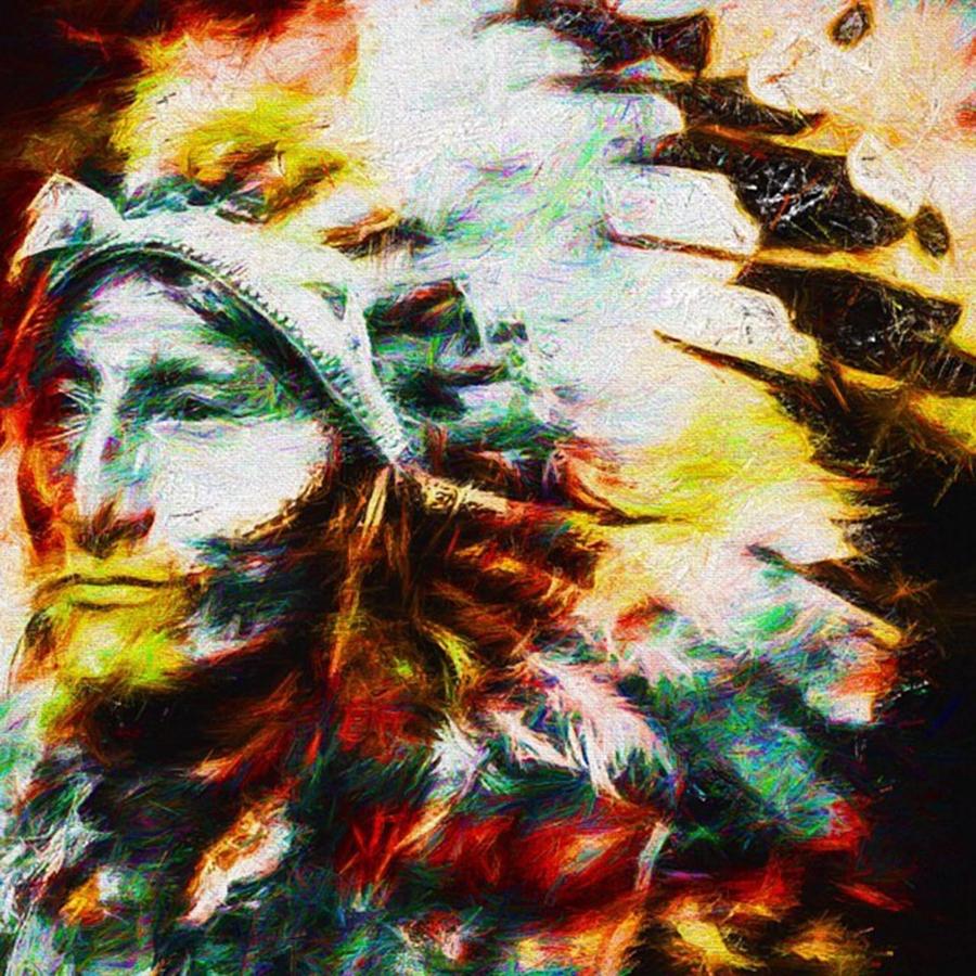 Pocahontas Photograph - #turtleisland #nativeamericanindian #2 by David Haskett II