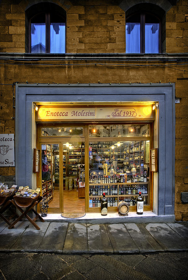Etruscan Photograph - Tuscany Wine shop #3 by Al Hurley