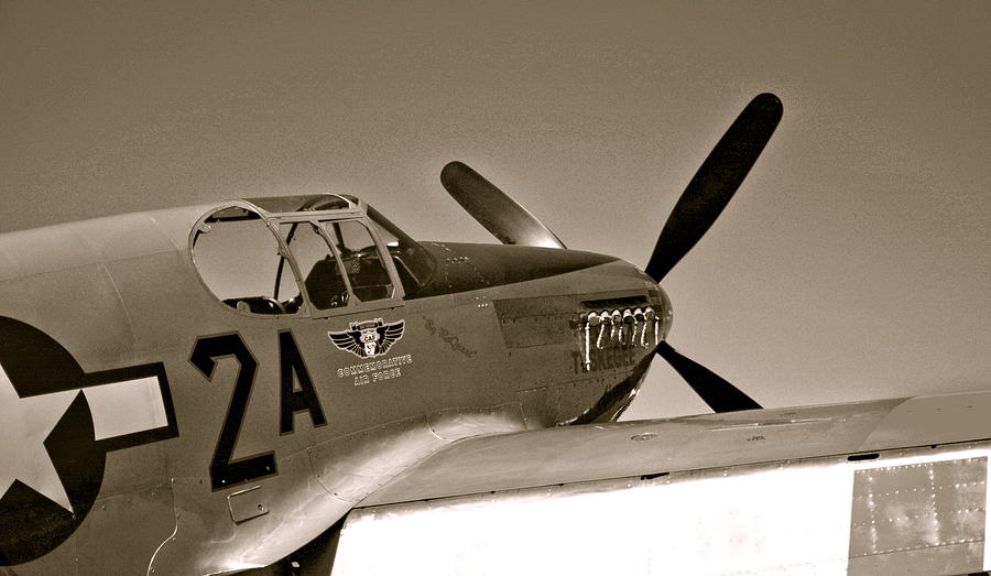 Tuskegee Airmen P51 Mustang Fighter Plane #2 Photograph by Amy McDaniel