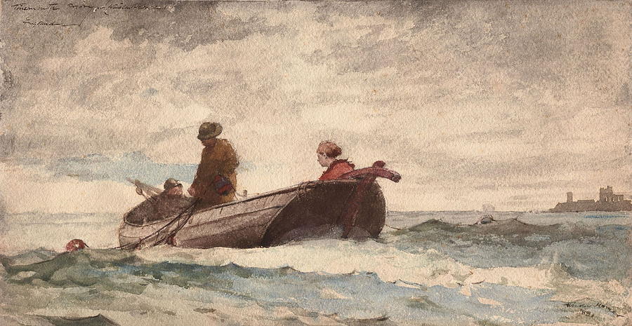 Tynemouth Priory Painting by Winslow Homer