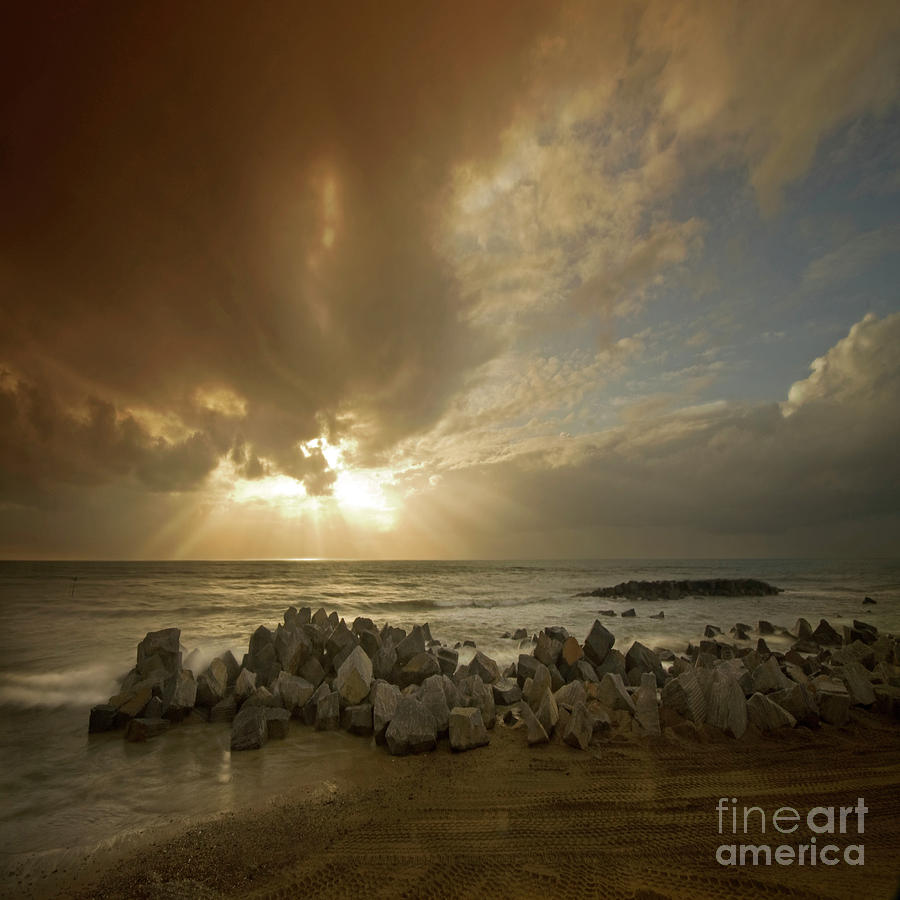 Sunset Photograph - Tywyn #2 by Ang El
