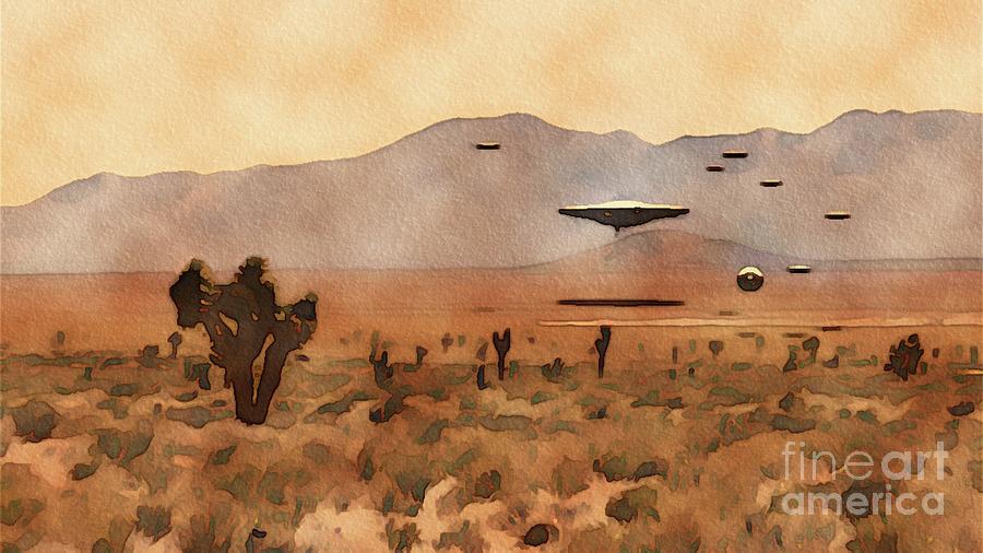 Ufo Invasion Painting