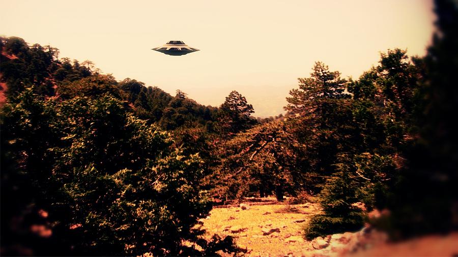 Fantasy Photograph - UFO Sighting #2 by Esoterica Art Agency