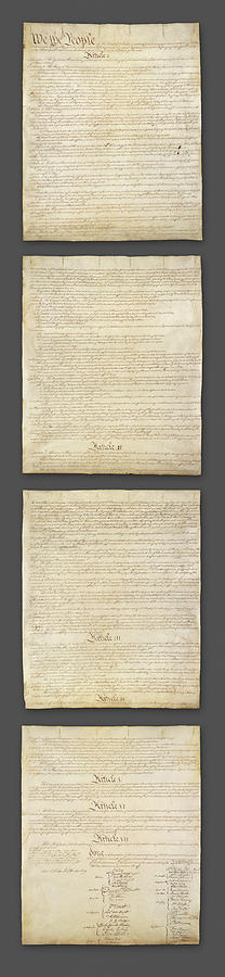 Us Constitution Photograph - United States Constitution, USA #1 by Panoramic Images