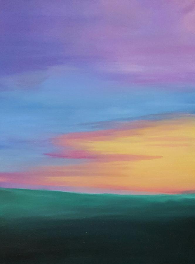 Sunset Painting by Kelly Macmillan - Pixels