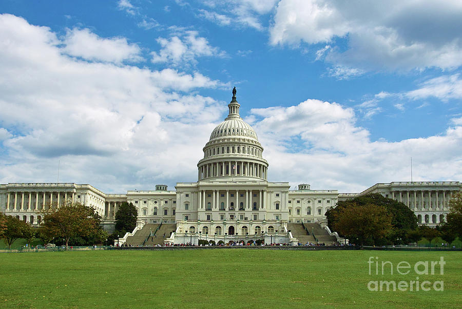 US Capitol Washington DC Negative #1 Photograph by Kimberly Blom-Roemer
