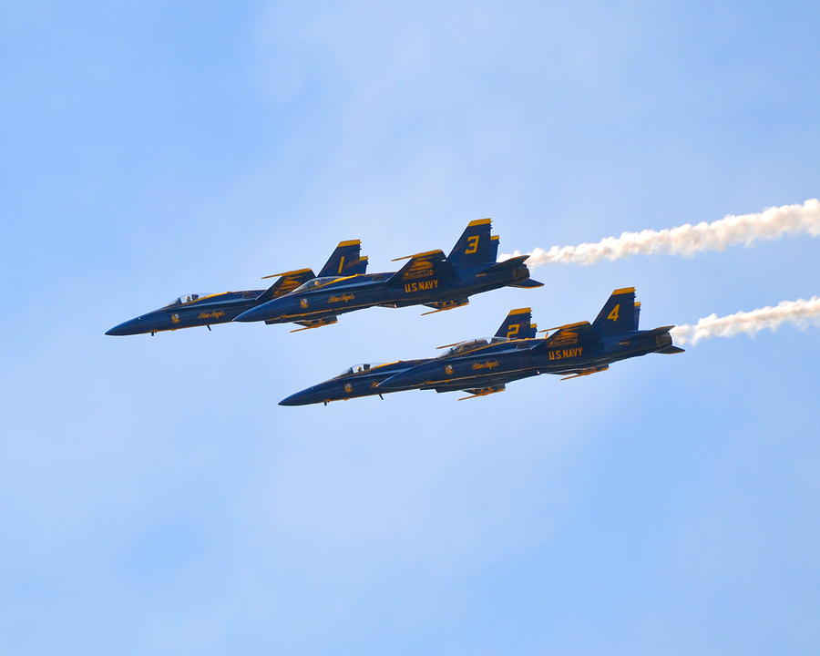 U.S. Navy Blue Angels FA 18 Hornets #2 Photograph by Katy Hawk