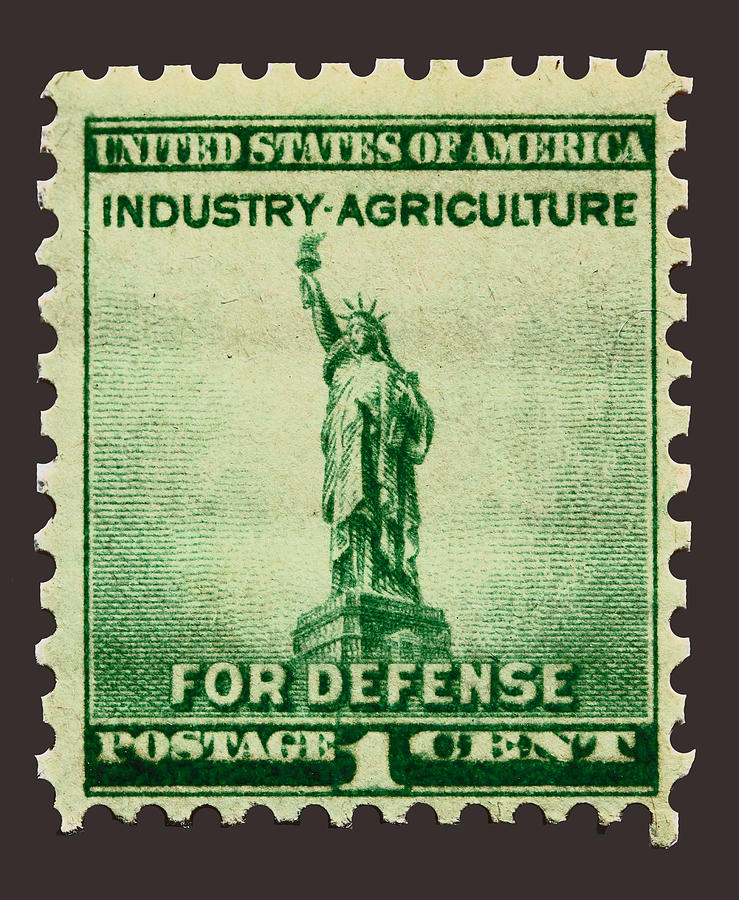 Statue of Liberty Postage Stamp Photograph by James Hill - Fine Art America