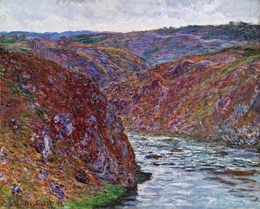 Valley of the Creuse. Gray Day #3 Painting by Claude Monet