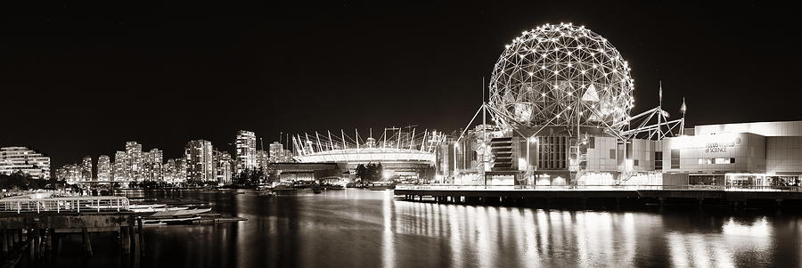 Vancouver city night #2 Photograph by Songquan Deng