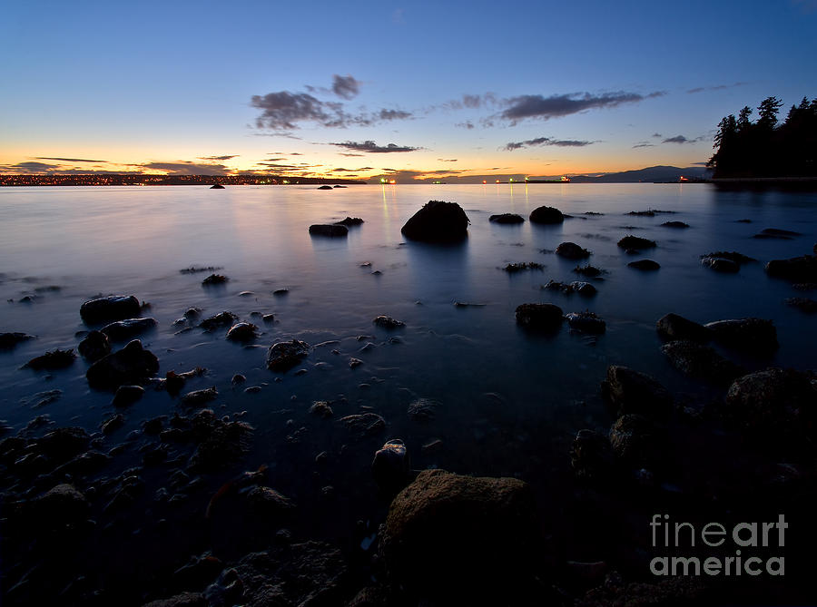Vancouver English Bay Sunset 1 #2 Photograph by Terry Elniski