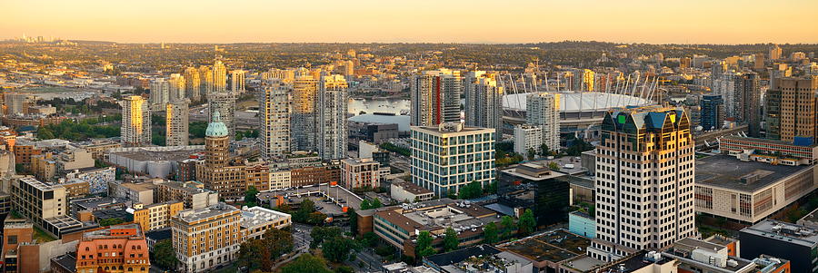 Vancouver rooftop view #2 Photograph by Songquan Deng