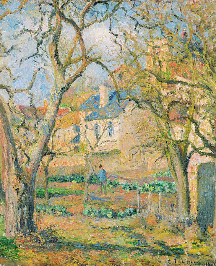 Vegetable Garden #3 Painting by Camille Pissarro