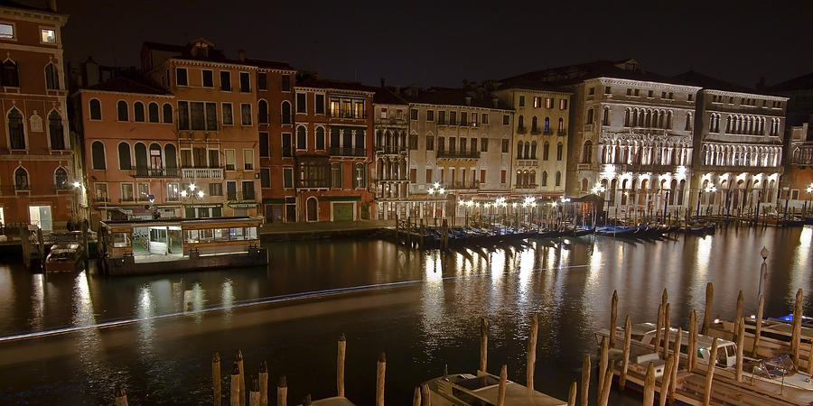 Venice by night #2 Photograph by Joana Kruse