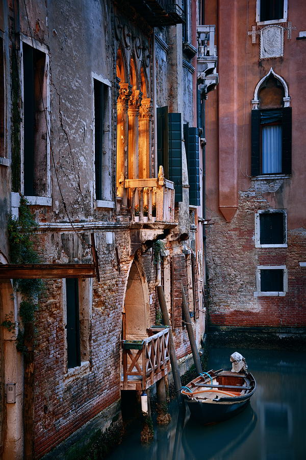 Venice canal morning #2 Photograph by Songquan Deng