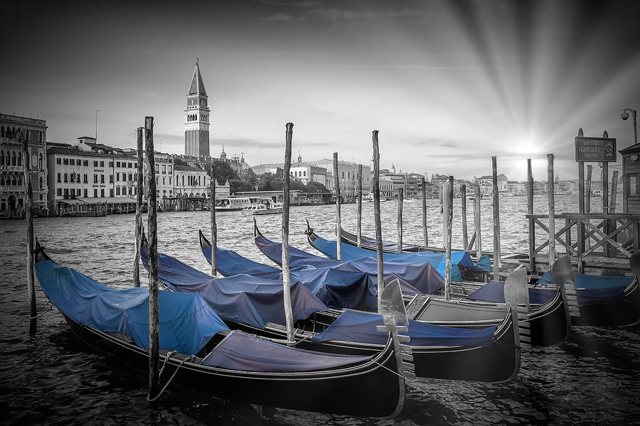 Architecture Photograph - VENICE Grand Canal and St Marks Campanile #1 by Melanie Viola