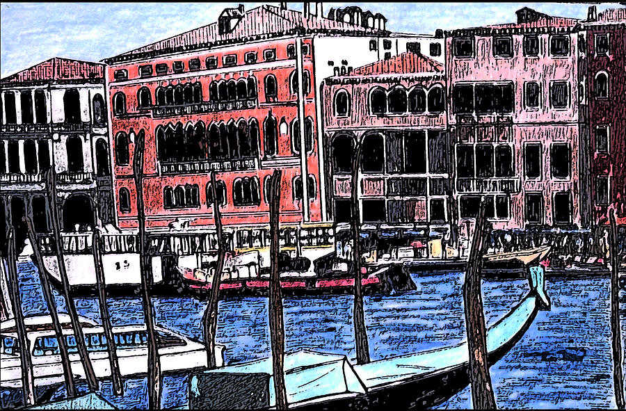 Venice Italy #2 Painting by Monica Engeler