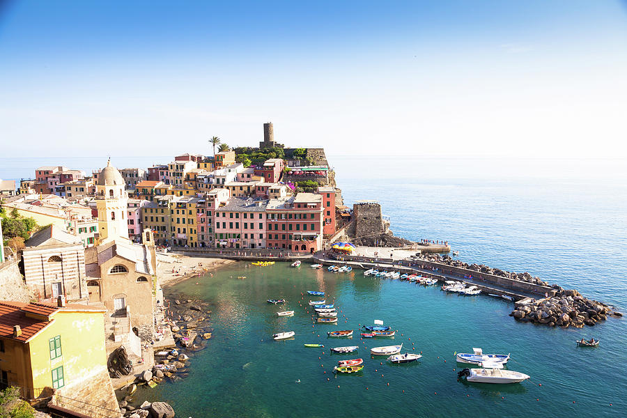 Vernazza in Cinque Terre, Italy Photograph by Paolo Modena - Fine Art ...