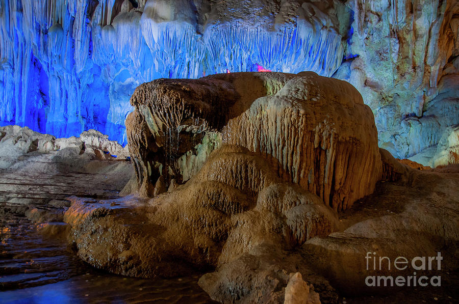 Nature Photograph - Vietnam Hang Dau Go stalagmites cave  #2 by Amos Gal