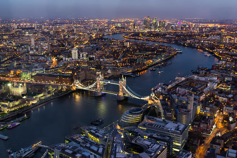 View from The Shard london #2 Photograph by Ian Hufton