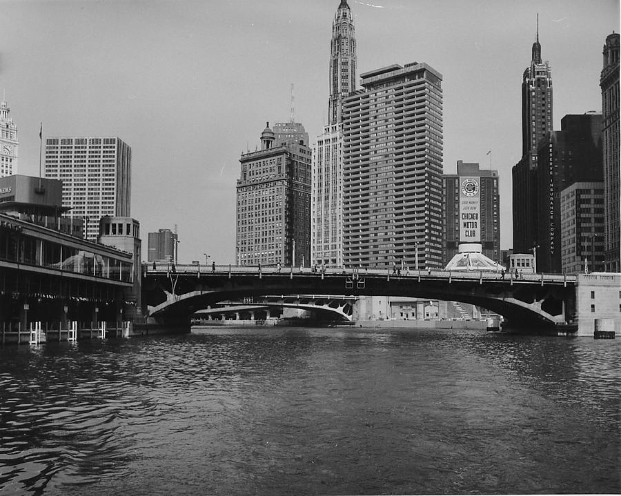 View of Chicago Skyline From Boat #2 Photograph by Chicago and North Western Historical Society