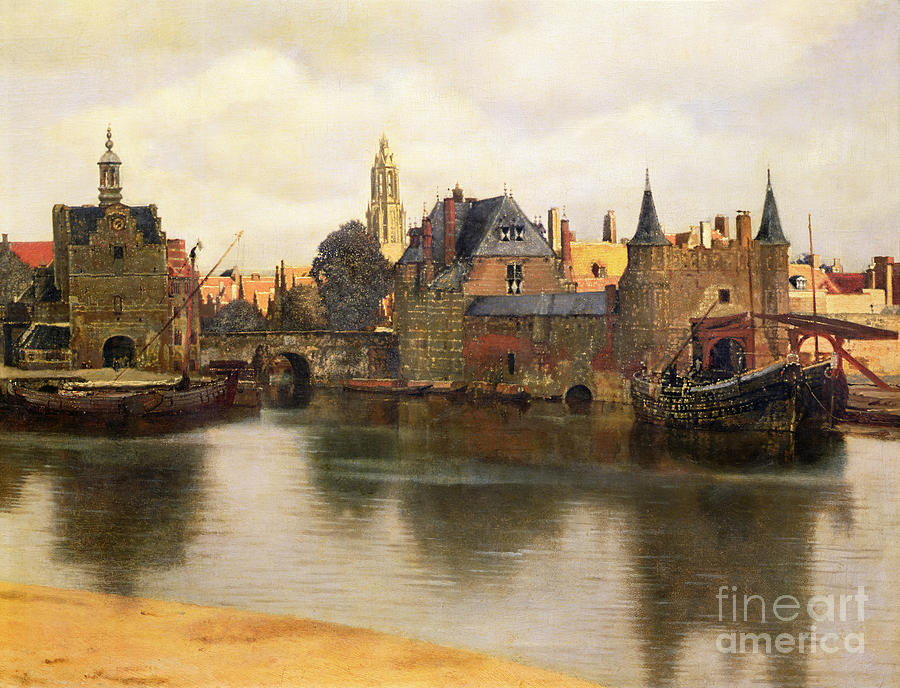 View of Delft Painting by Jan Vermeer
