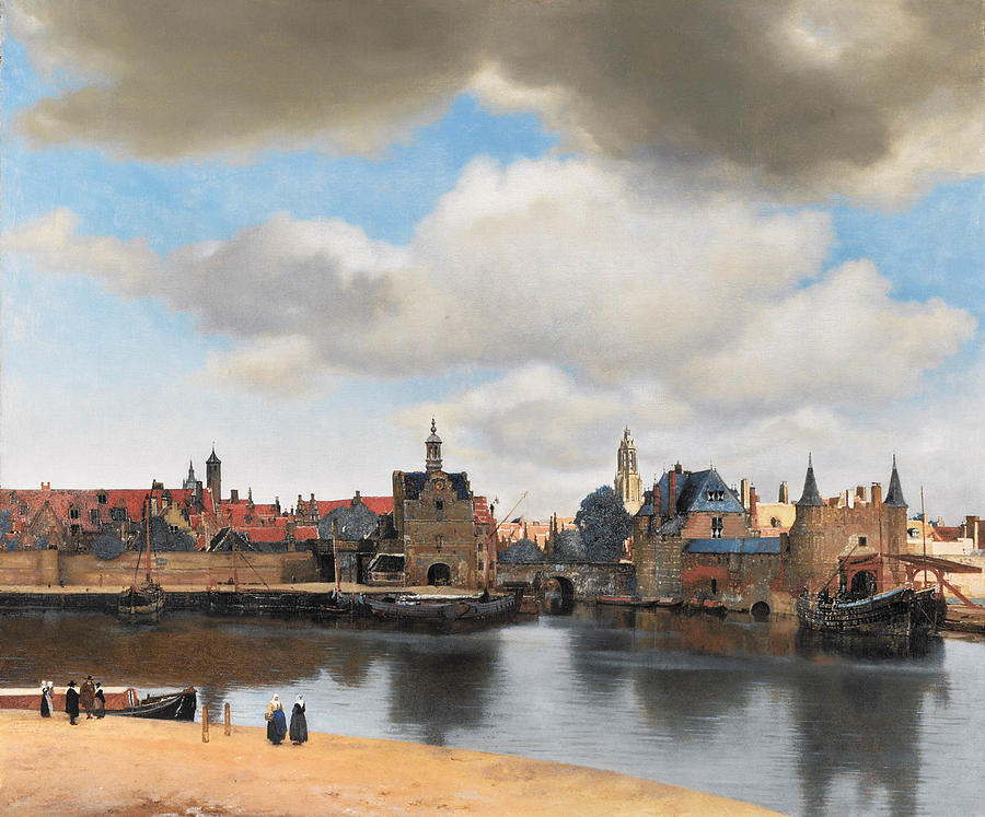 View Of Delft #2 Painting by Johannes Vermeer