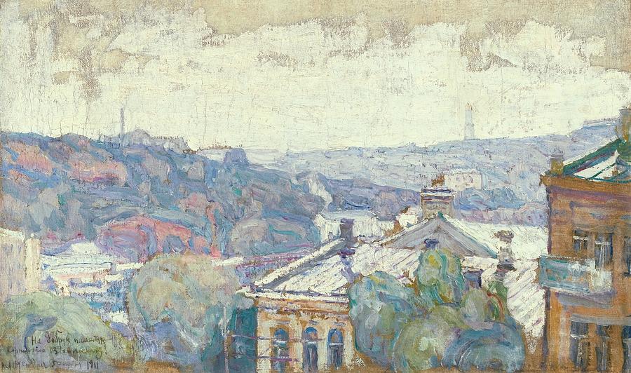 View Of Kiev #2 Painting by Abraham Manievich