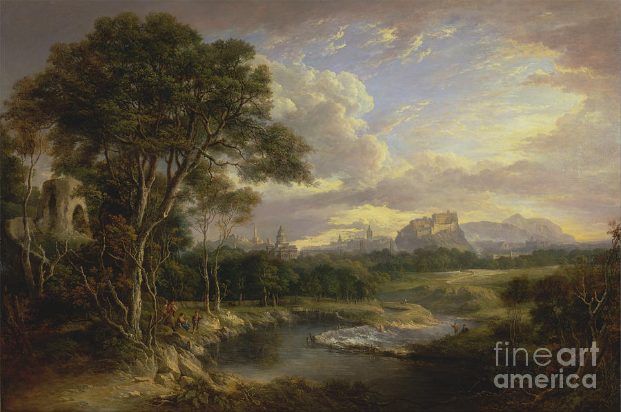 Alexander Nasmyth Painting - View of the City of Edinburgh #2 by Celestial Images