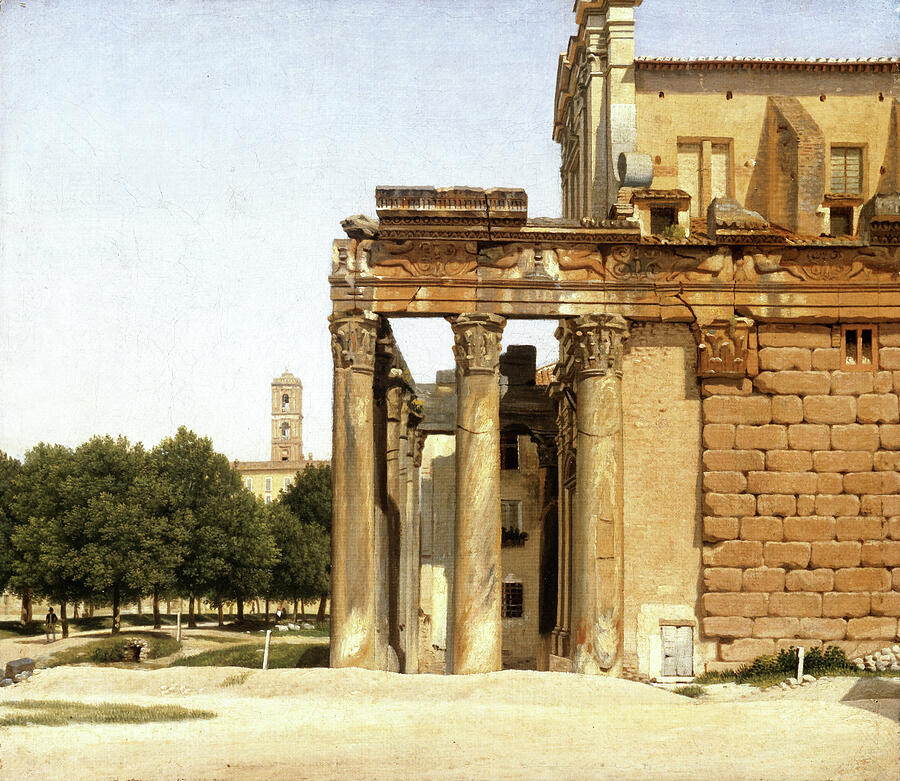 View of the Via Sacra, Rome, from 1814 Painting by Christoffer Wilhelm Eckersberg