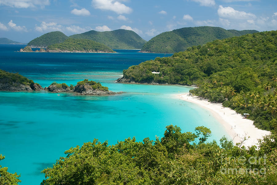 View of Trunk Bay on St John - United States Virgin Islands #2 Photograph by Anthony Totah