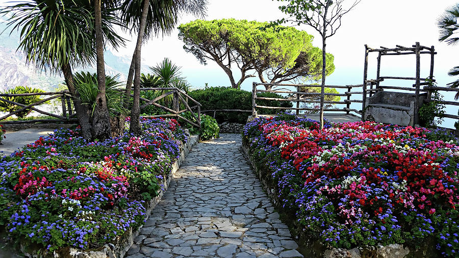 Villa Rufolo Gardens - Ravello, Italy #2 Digital Art by Joseph Hendrix