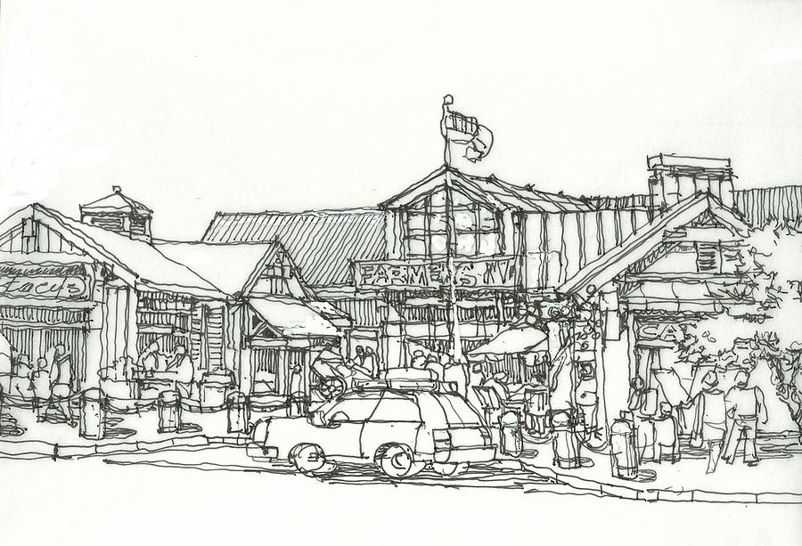 Village 2 #2 Drawing by Andrew Drozdowicz
