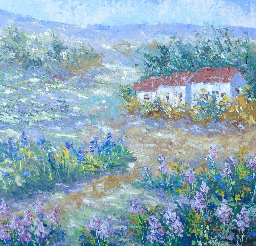 Village de Provence #3 Painting by Frederic Payet