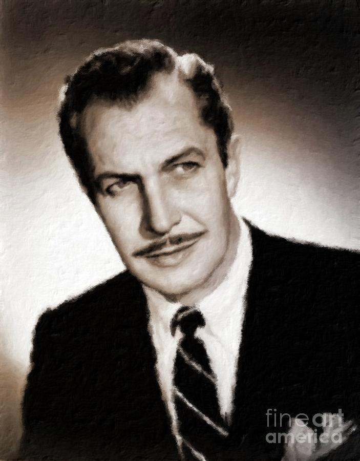 Vincent Price Hollywood Actor Painting by Esoterica Art Agency | Fine ...