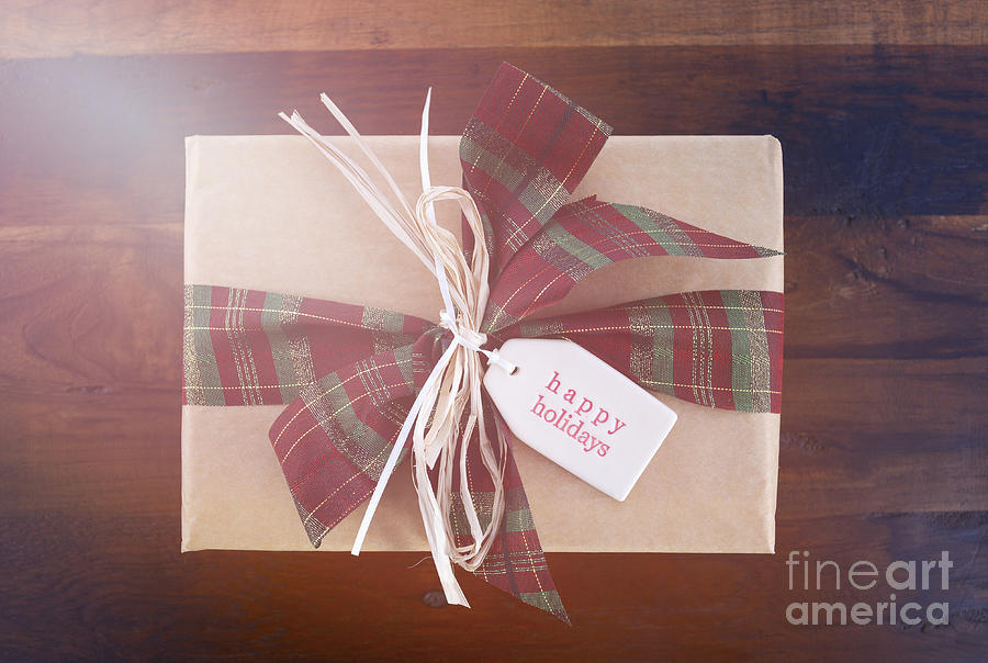 Vintage style Christmas Gift #2 Photograph by Milleflore Images