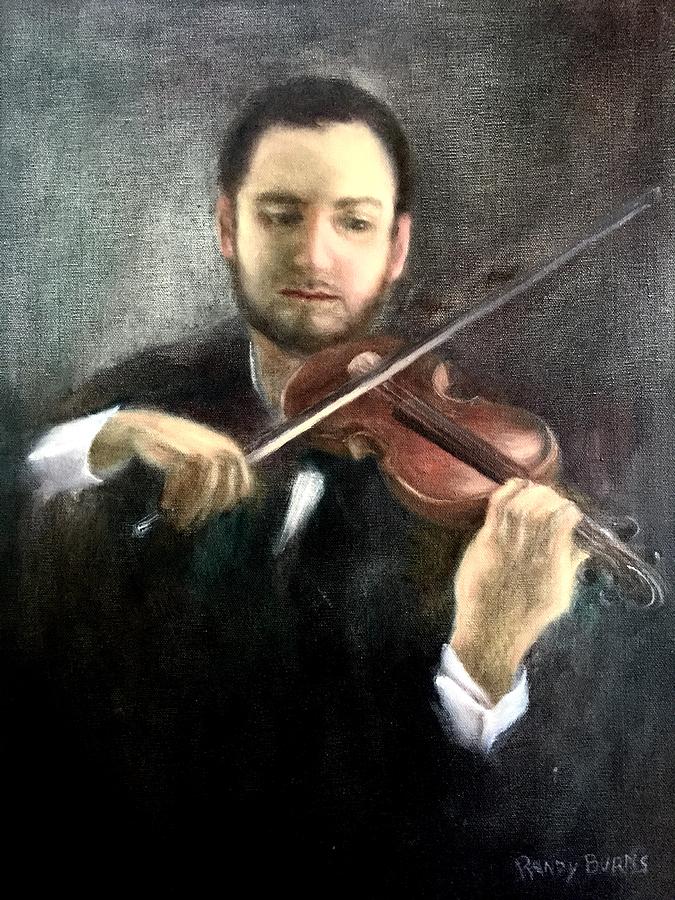Violin #3 Painting by Rand Burns
