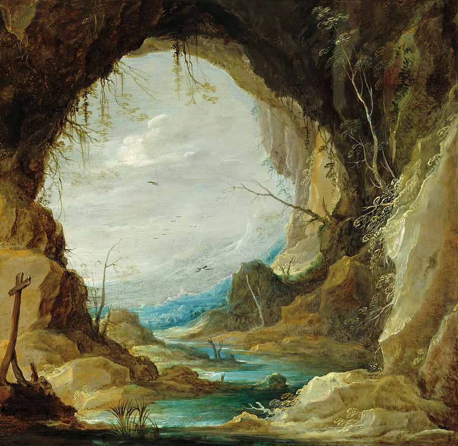 Vista from a Grotto #4 Painting by David Teniers the Younger
