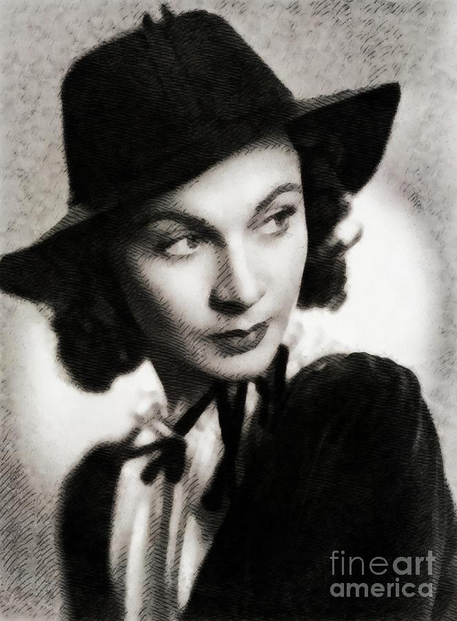 Hollywood Painting - Vivien Leigh, Vintage Actress #2 by Esoterica Art Agency