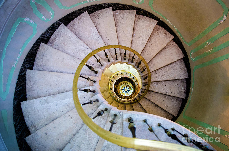 Architecture Photograph - Vizcaya Stairs #1 by Ed Taylor