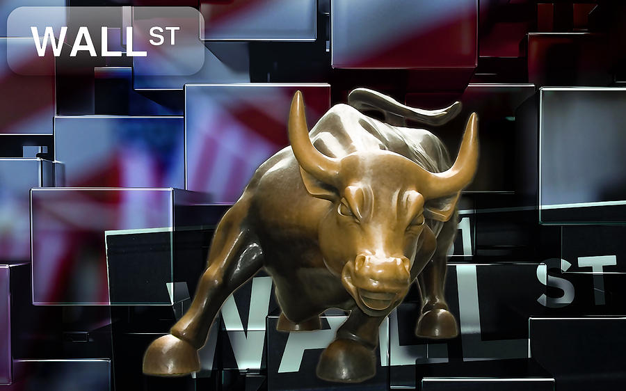Wall Street #3 Mixed Media by Marvin Blaine
