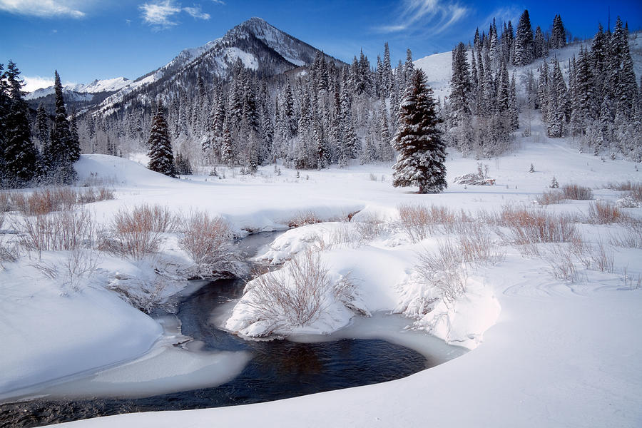 Wasatch Mountains in Winter #2 Photograph by Douglas Pulsipher