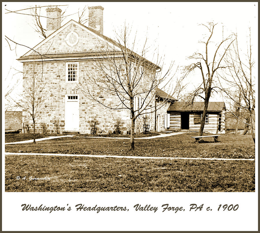 Washingtons Headquarters, Valley Forge, 1900 #2 Photograph by A Macarthur Gurmankin