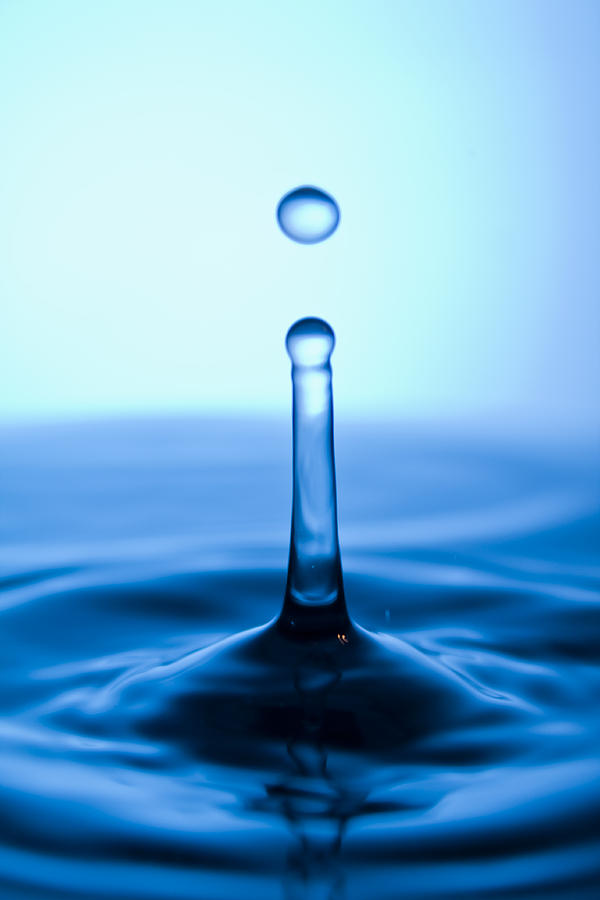 Water Photograph - Water Droplet Jet #2 by Dustin K Ryan