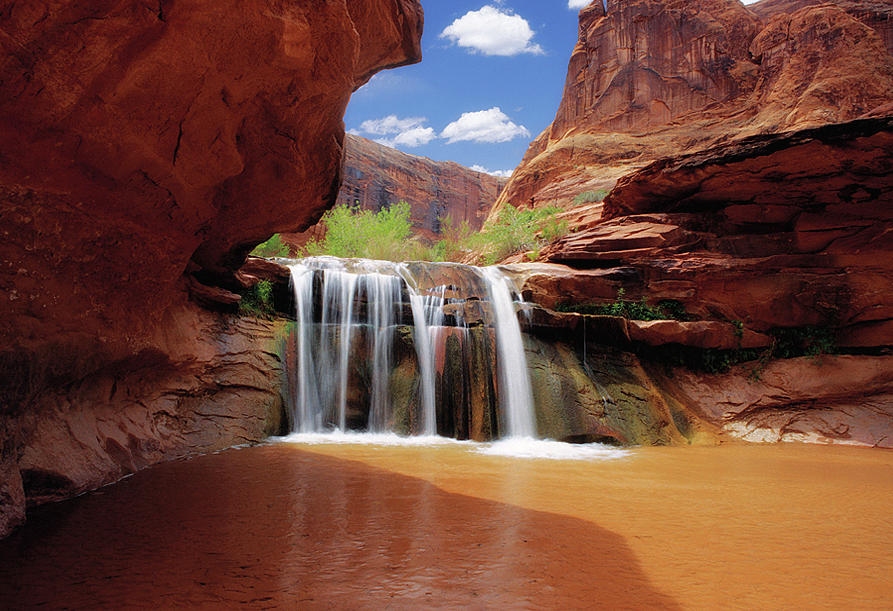 Waterfall in Coyote Gulch, Utah #2 Photograph by Douglas Pulsipher